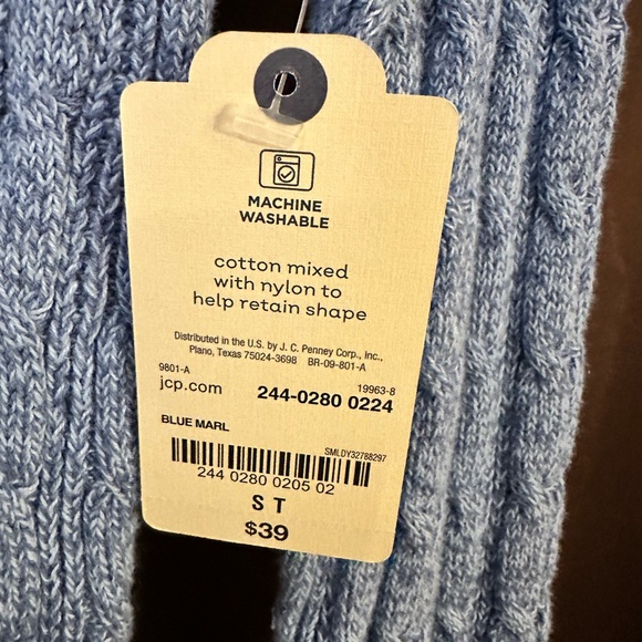 NET Blue Cable Knit Sweater - Picture 4 of 4